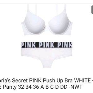 Victoria secret pink bra and Panties 36c